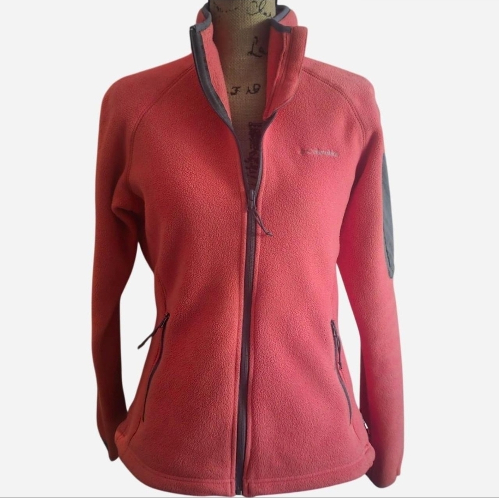 COLUMBIA Fleece JACKET Full Zip Outdoor Size Small